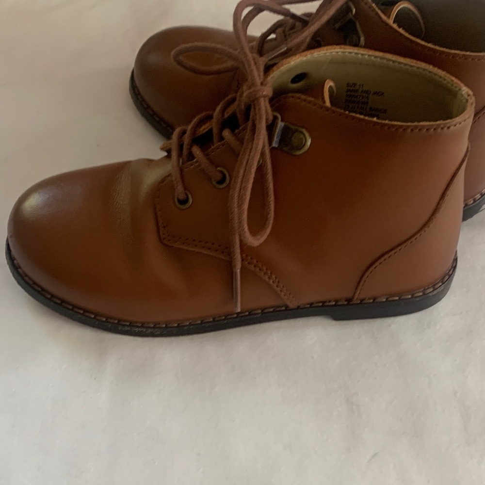 Janie and Jack Brown Kids Boots - Picture 5 of 10
